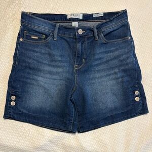 Nine West Blue Jean Shorts with Tailored Finish